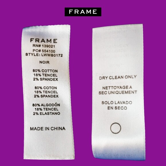 FRAME NEW Old Money Velvet Cropped Slit Flare Leg Pant 10 - Picture 11 of 12